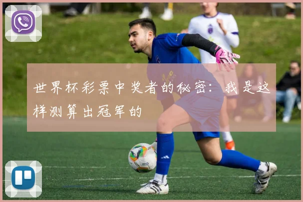 世界杯彩票中奖者的秘密:我是这样测算出冠军的