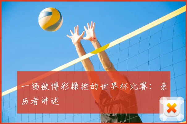 一场被博彩操控的世界杯比赛：亲历者讲述